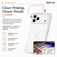 Funda Magnética para Teléfono con Logotipo Personalizado OEM ODM, Base Transparente de TPU Bayer Anti-Amarilleo para Impresión UV, Funda para Teléfono Imprimible al por Mayor