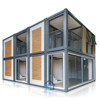 Villa modulaire en structure légère en acier, design luxueux, maison préfabriquée en conteneur pour utilisation en résidence haut de gamme en station balnéaire