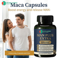 Complément Alimentaire en Capsules de Racine de Maca PLUS, Capsule d'Amélioration de la Puissance Masculine, Capsule Man Plus Extra, Complément de Puissance Extra pour Homme
