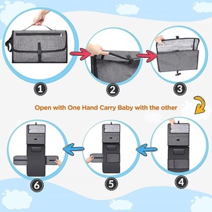 Baby Portable Diaper <strong>Changing</strong> Pad Travel Waterproof Compact Diaper Pad Light Weight <strong>Foldable</strong> Diaper <strong>Changing</strong> <strong>Table</strong> for Newborns - Product Image 2