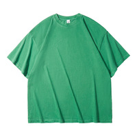 Personnalisé Vintage En Vrac Vierge 250 Gsm Lavage À L'acide T-Shirt Surdimensionné T-shirt En Gros Épais Coton Lavage À L'acide T-shirts pour Hommes