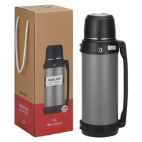 Bouteille d'eau isotherme en acier inoxydable à double paroi SS304 de grande capacité 2L 2000ml, thermos