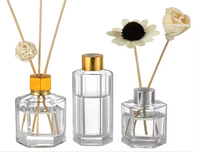 Vide personnalisé 100ml 150ml 200ml huile essentielle aromathérapie arôme diffuseur bouteille couleur verre roseau parfum diffuseur bouteille