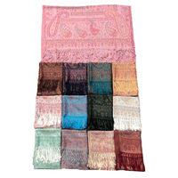 Écharpe longue à pampilles avec pendentif fleur de cajou, best-seller transfrontalier, style ethnique classique, mode chinoise populaire, en polyester chaud