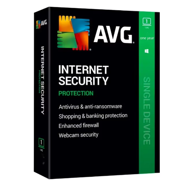 PC/Mac/Android/Linux 1 DEVICE/1 YEAR Online Code Privacy Protection Antivirus Software for AVG Internet Security 2022
