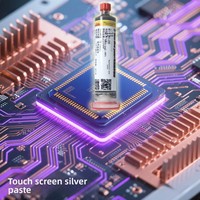 Pâte d'argent nano pour frittage à basse température, pâte d'argent sérigraphiable à haute conductivité pour l'emballage des semi-conducteurs