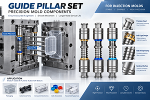 Jinjie – Kits de guides à billes A-TRP en acier SUJ2 de haute qualité, usinés CNC, dureté HRC 58-62, pour matrices d'emboutissage personnalisables – Vente chaude à prix réduit - Product Image 1