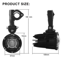Système d'éclairage de moto, phare antibrouillard LED étanche, lampe antibrouillard auxiliaire pour moto BMW R1200GS F800GS