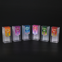 Boîte en plastique cosmétique pliable personnalisée en PVC transparent PET Acétate pour produit de bain de bouche