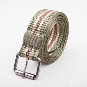 Ceinture en tissu à 16 trous pour extérieur, décontractée, avec boucle à ardillon, en polypropylène (PP) étiré, pour pantalon, tendance, polypropylène PP transfrontalier - Product Image 1