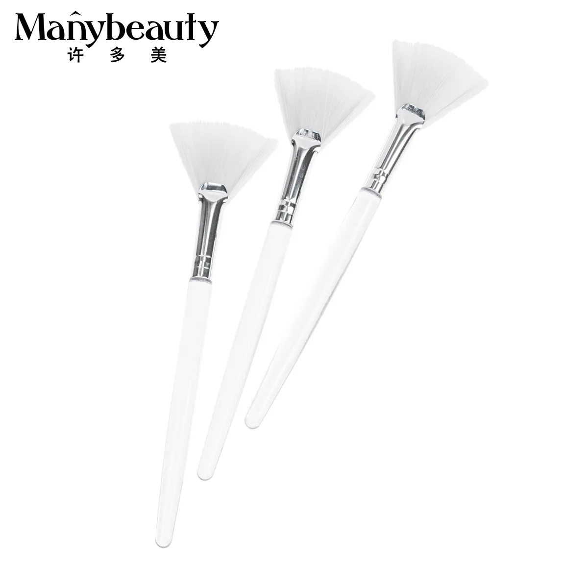 Soft Fan Mask Brush Facial Brushes Makeup spa Tool for face Chemical Peel Acid Peel clay and Facial Gels Fan Brushes for Facials