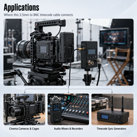 Câble Timecode TRS 3,5 mm vers BNC à angle droit 50 cm pour mixeur audio, enregistreur cinéma, câble de synchronisation Timecode personnalisé pour caméra