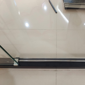 Porta <span class=keywords><strong>Doccia</strong></span> Scorrevole per Hotel Stile Aperto, Senza Telaio, in Vetro Temperato Trasparente Spessore 6mm, con Cerniere - Product Image 5