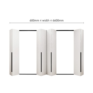 باب خزانة ملابس حديث قابل للطي بتصميم انزلاقي صامت مخصص لتخزين الملابس في غرف النوم والخزائن الكبيرة (OBS) - Product Image 3