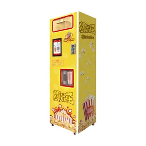 Commercial Fully Automatic Smart Sweet Popcorn Coin Operated Vending Machine Business For Sale