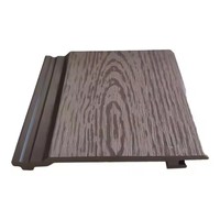 Plastique wpc bois composite mur plafond teck panneau revêtement mural pour extérieur