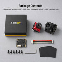 Modul Kamera Drone FPV Caddx Ratel 2 V2 dengan Casing Logam Plastik, Aksesoris Video Analog Jarak Jauh untuk Sistem Quadcopter Balap