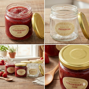 Envases de vidrio, tarros de vidrio con tapa, tarros de vidrio para mermelada, miel, personalizados, de 380 ml, 250 ml, 240 ml, 8 oz, para mermeladas. - Product Image 2