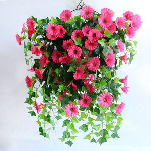 Plante artificielle suspendue Ning Xueer, fleurs en soie, glycine rose, décoration intérieure, résistante aux intempéries, utilisation intérieure et extérieure - Product Image 2