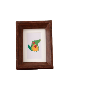 Mini 1pc <b>Antique</b> Creative UV & Die Cutting Printed Durable MDF Hollow Photo <b>Frame</b> for Baby 3" Kids Home Decor - Product Image 1