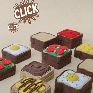 ของเล่นคลายเครียดแบบกลไก รูปขนมปังปิ้งการ์ตูนน่ารัก พิมพ์ 3 มิติ - Product Image 4