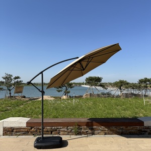 Diseño moderno 3M Sombrilla grande para exteriores Paraguas <span class=keywords><strong>de</strong></span> sol Impermeable Anti-UV Patio Puesto Banana Paraguas plegable - Product Image 2