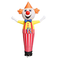 Danseur de ciel d'air de bienvenue de clown gonflable de la publicité de haute visibilité pour des événements de promotion