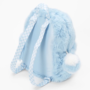 Mochila de Peluche Azul Claro, Mochila Suave para Niños, Mochila Infantil Personalizada, Mochilas de Peluche para Niños Pequeños - Product Image 2