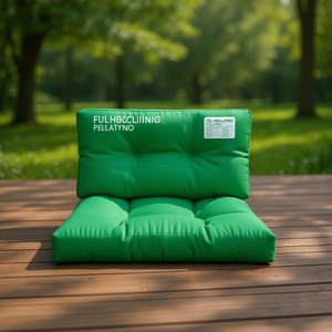 Cojín de tela para paleta verde 31.5x15.7x4.7 para exterior, resistente al agua, acolchado, para todas las estaciones - Product Image 2