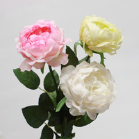 Nouvelle Arrivée - Tige de Rose Artificielle Austin à Toucher Réel pour Décoration Maison, Fêtes et Mariages
