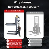 Nouveau transpalette élévateur portable détachable 300 kg 1,6 m pour l'éclairage de scène et les enceintes, idéal pour le chargement et le déchargement de marchandises sur minivan