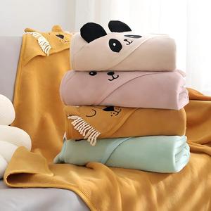 Toalla de Baño con Capucha para Bebé Recién Nacido, 100% Algodón Orgánico, 80*80 cm, Secado Rápido, Suave y Absorbente, Manta Envolvente con Dibujos Animados de Animales para Niños - Product Image 3