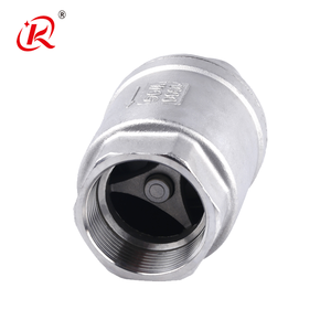 Thép không gỉ 304 316 một cách không trở lại van SUS304 đôi chủ đề dọc mùa xuân nạp kiểm tra van - Product Image 4