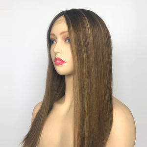 Perruque Naturelle <span class=keywords><strong>Mi</strong></span>-Longue de <span class=keywords><strong>Cheveux</strong></span> Humains Remy de Couleur Mixte Offre Spéciale avec Lace Front pour Femmes - Product Image 5