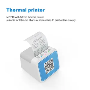 MD718 4G + WIFI código QR digitalização plataforma pagamento caixa com alto-falante com impressora