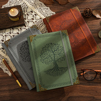 Carnet de voyage et planificateur A5 en cuir PU de luxe avec logo personnalisé, pour cartes à collectionner TCG Sun Life Tree