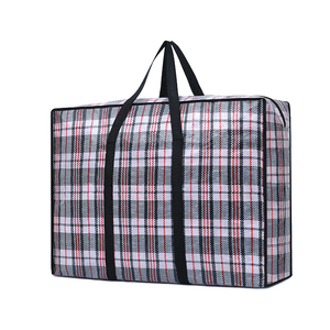 Durable Large Stripe Cloth Packing Storage Moving Shopping Laundry Travel Bag