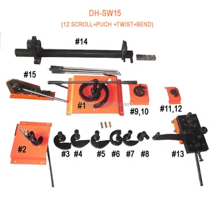 DH-SW15一套工具包括弧角弯曲滚动冲孔切割手动工具