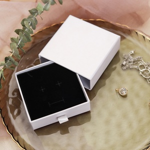Customizable Rectangle Jewelry <b>Box</b> Cardboard Packaging Jewelry <b>Gift</b> Display Storage Professional Supplier in Stock for Wholesale - Product Image 4