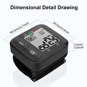 <span class=keywords><strong>Meilleur</strong></span> <span class=keywords><strong>tensiomètre</strong></span> LCD à grand écran sphygmomanomètre intelligent Machine BP <span class=keywords><strong>tensiomètre</strong></span> numérique au poignet - Product Image 6