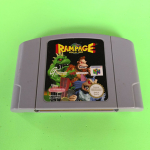 Tarjeta de cartucho de juego PAL EUR Rampage <span class=keywords><strong>2</strong></span> Universal Tour N64 para consola Nintendo 64 - Product Image 2