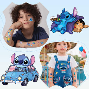 Autocollant de <span class=keywords><strong>tatouage</strong></span> en métal Stilla, maternité, mignon, fête d'anniversaire, cadeau, autocollant de transfert d'eau, dessin animé - Product Image 5