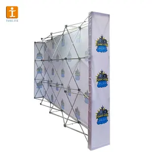 Exhibition Display Stand Promotion Portable Backdrop Custom Fabric Pop Up Booth Advertising Trade Show Exhibition Wall Display Stands Banner