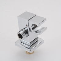 Support de Douche Carré en Laiton Chromé de Haute Qualité DIECHENG – Fixation Murale Dissimulée, Design Moderne Simple et Facile