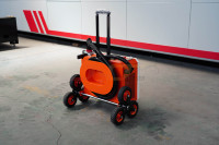 Équipement de nettoyage laser à fibre industriel 500W, fréquence 1-4000kHz, refroidissement par air, nettoyeur laser sur chariot pour métal, bois, peinture