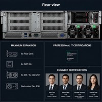 Nuevo Servidor en Rack HPE ProLiant DL385 Gen11 Original con Dos Procesadores AMD EPYC de 160 Núcleos, 6 TB de DDR5, PCIe Gen5, GPU para IA, Análisis de Big Data, 2U