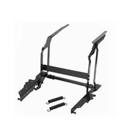 Table basse transformable en fer avec mécanisme de réglage de la hauteur à double ressort pour la cuisine et l'école