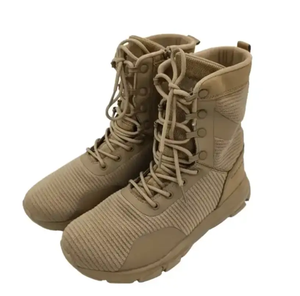 Bottes tactiques personnalisées TSB78 bleu-noir, marron coyote, respirantes, à tige haute, mi-haute, longues - Product Image 3