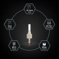 Sonde à pointe plate en céramique SD1.5X5mm, filetage M2.5, pièce de rechange pour stylet de mesure d'indicateur de précision pour micromètre