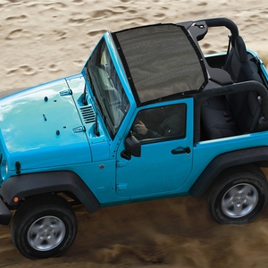 Tissu de rouleau de feuille de maille de polyester enduit de PVC de haute résistance et UV pour des couvertures supérieures de parasol de toit de voiture pour <span class=keywords><strong>Jeep</strong></span> - Product Image 6